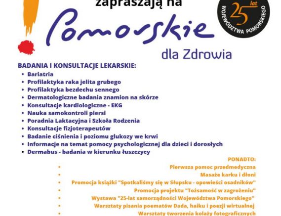 Pomorskie dla Zdrowia 15.07.2023, w godz.10-15